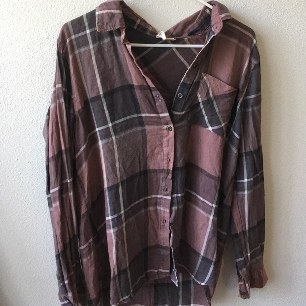 Tillys Maroon flannel